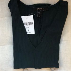 Forever 21 dark green top